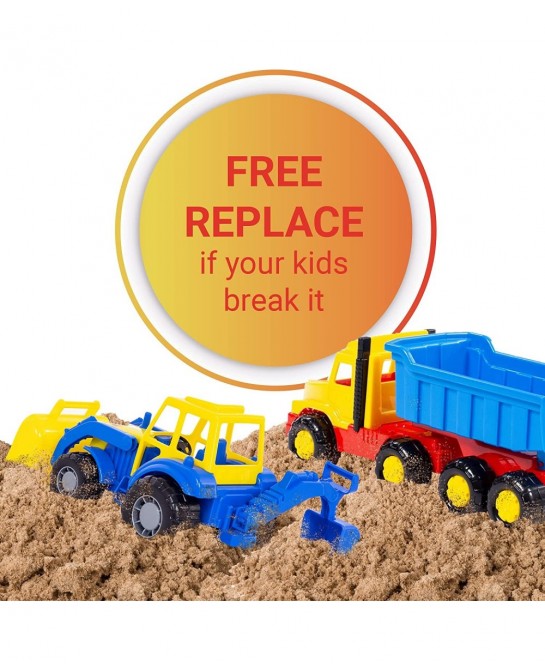Dump Truck Toy - Excavator Toy for Boys Set - Beach Toys For Toddlers - Sandbox Toys For Toddlers Age 2-4 - Construction Vehi...