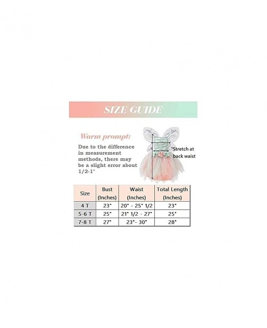 Fairy Costume Dress for Girls Green Princess Flower Girl Dress Tutu Dress with Headband and Wings $47.96 Kids' Costumes