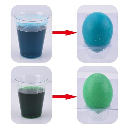 47Pcs Easter Egg Dye Kit Easter Egg Decorating Kit with Painting Crafts Kits Stickers for Kids Boys Girls Easter Creativity A...