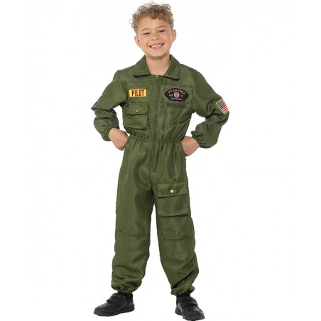WWII Air Force Jet Fighter Pilot Child's Costume $46.55 Kids' Costumes