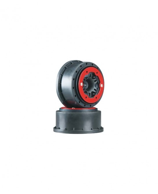 Split Six 2.2/3.0 Bead-Loc Wheels (2) (Slash/Rear) (Black/Red) $59.67 Remote & App Controlled Vehicles