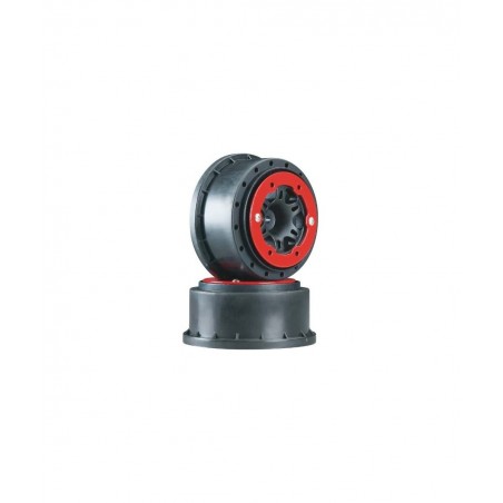 Split Six 2.2/3.0 Bead-Loc Wheels (2) (Slash/Rear) (Black/Red) $59.67 Remote & App Controlled Vehicles