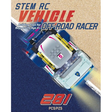 Building Toys - Stem Toys Compatible with Lego for Kids Age 8+ - 281 Pcs Building Kits Remote Control Car - RC Cars Birthday ...