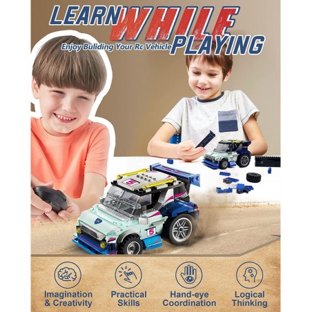 Building Toys - Stem Toys Compatible with Lego for Kids Age 8+ - 281 Pcs Building Kits Remote Control Car - RC Cars Birthday ...
