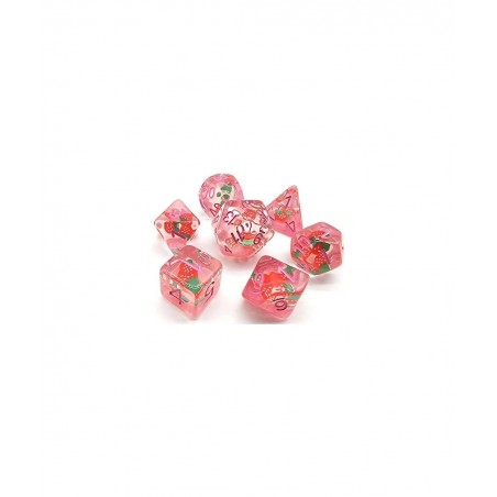 HS DICE Strawberries Dice Set DND Dice Set Polyhedral Dice Set for Dungeon and Dragons MTG RPG D&D D20 D12 D10 D8 D6 D4 $26.5...