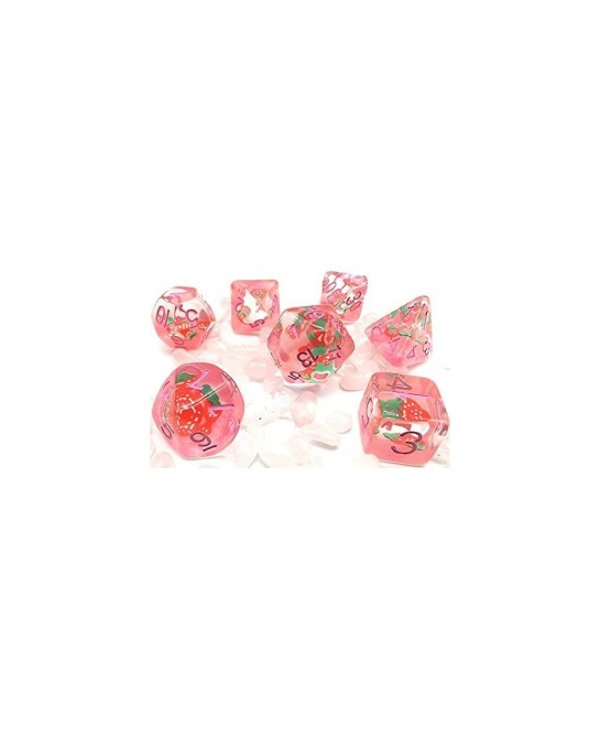 HS DICE Strawberries Dice Set DND Dice Set Polyhedral Dice Set for Dungeon and Dragons MTG RPG D&D D20 D12 D10 D8 D6 D4 $26.5...