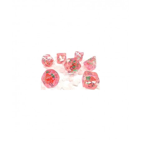 HS DICE Strawberries Dice Set DND Dice Set Polyhedral Dice Set for Dungeon and Dragons MTG RPG D&D D20 D12 D10 D8 D6 D4 $26.5...