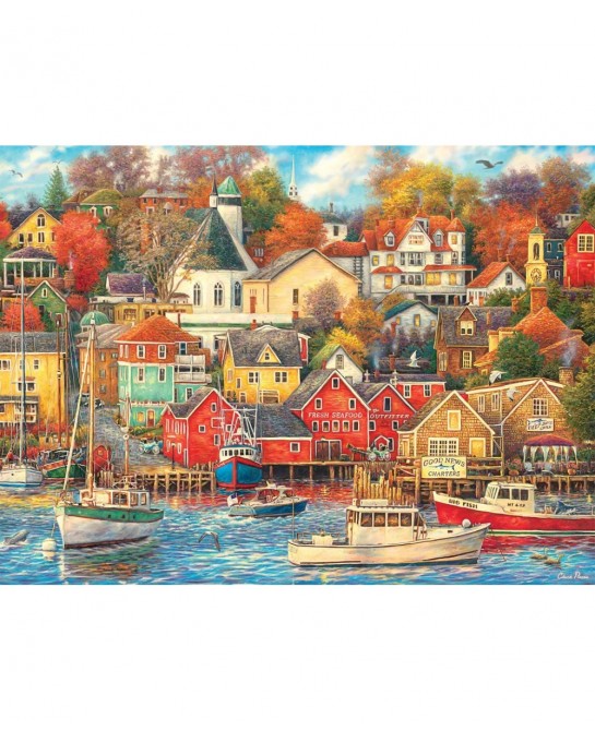 Good Times Harbor - 1000 Piece Jigsaw Puzzle $26.37 Jigsaw Puzzles