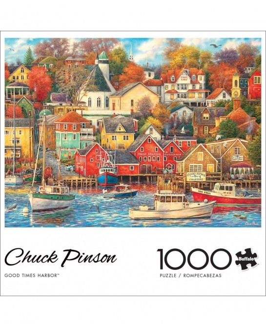 Good Times Harbor - 1000 Piece Jigsaw Puzzle $26.37 Jigsaw Puzzles
