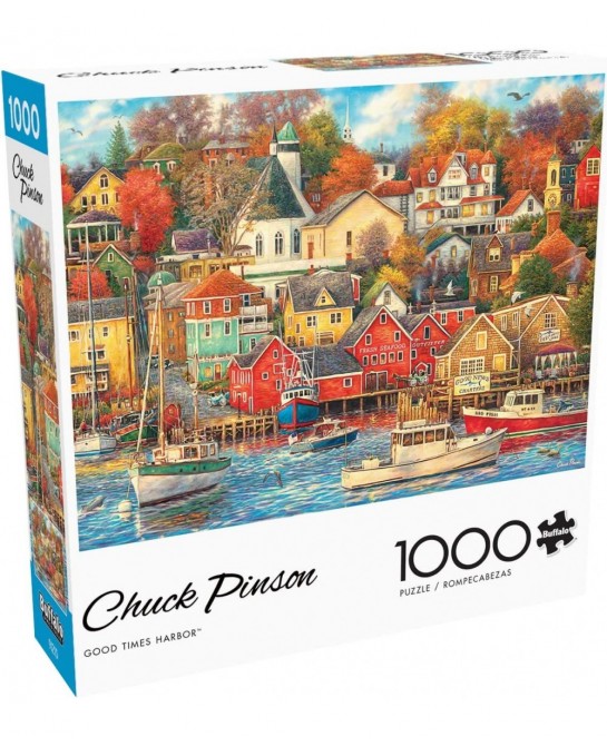 Good Times Harbor - 1000 Piece Jigsaw Puzzle $26.37 Jigsaw Puzzles
