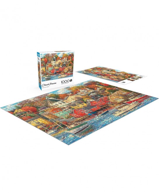 Good Times Harbor - 1000 Piece Jigsaw Puzzle $26.37 Jigsaw Puzzles