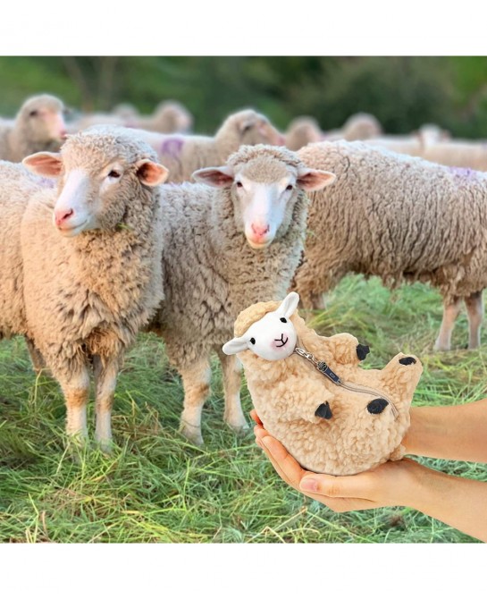 Cute Shaved Sheep Stuffed Animals Kawaii Lamb Plush Toys Birthday Funny Gifts for Women Girls Boys Kids Teens Small Plushies ...