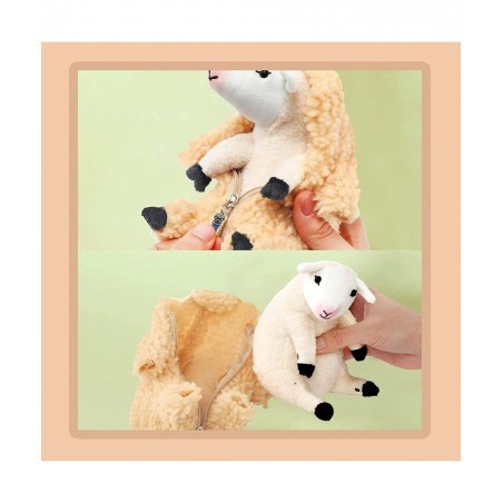 Cute Shaved Sheep Stuffed Animals Kawaii Lamb Plush Toys Birthday Funny Gifts for Women Girls Boys Kids Teens Small Plushies ...