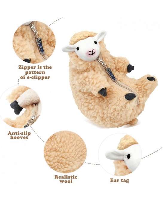 Cute Shaved Sheep Stuffed Animals Kawaii Lamb Plush Toys Birthday Funny Gifts for Women Girls Boys Kids Teens Small Plushies ...
