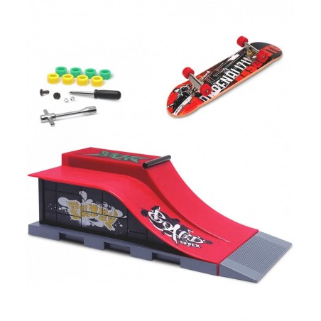 Finger Skateboards Mini Finger Toy Skateboard Park Ramp Kit Fingerboard Half Pipe Ultimate Parks Training Props Accessories f...