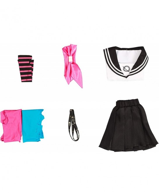 Kids Girls Mioda Ibuki Cosplay Costume Dress Halloween Uniform Outfit $26.12 Kids' Costumes