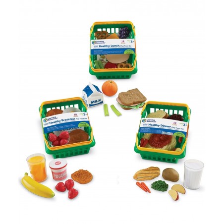 Pretend & Play Healthy Foods Set 3 Baskets of Plastic Play Food Ages 3+ $89.81 Toy Kitchen Products