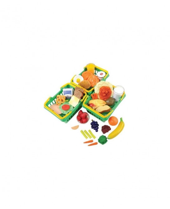 Pretend & Play Healthy Foods Set 3 Baskets of Plastic Play Food Ages 3+ $89.81 Toy Kitchen Products