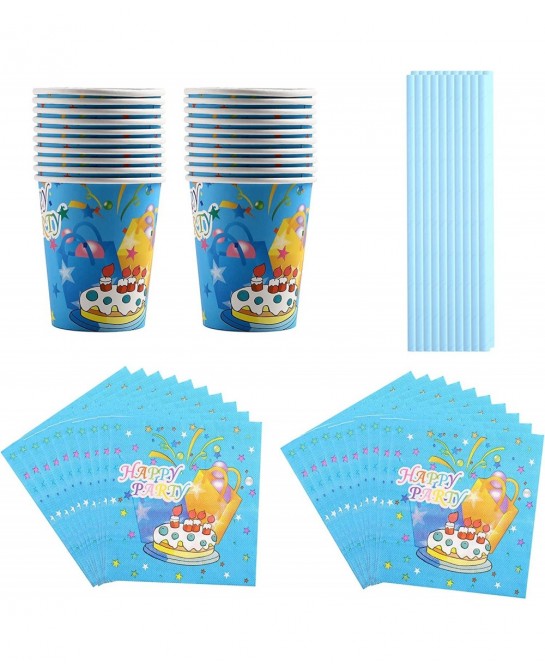 Gender Reveal Decorations Birthday Party Supplies 144Pcs Include 59Balloon 20kids' Party Plates 20cups 20Napkins and 25Straws...
