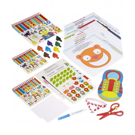 Alex Discover Ready Set School Craft Kit Kids Art and Craft Activity Skill Building Set for Pre School Children Learn Basic S...