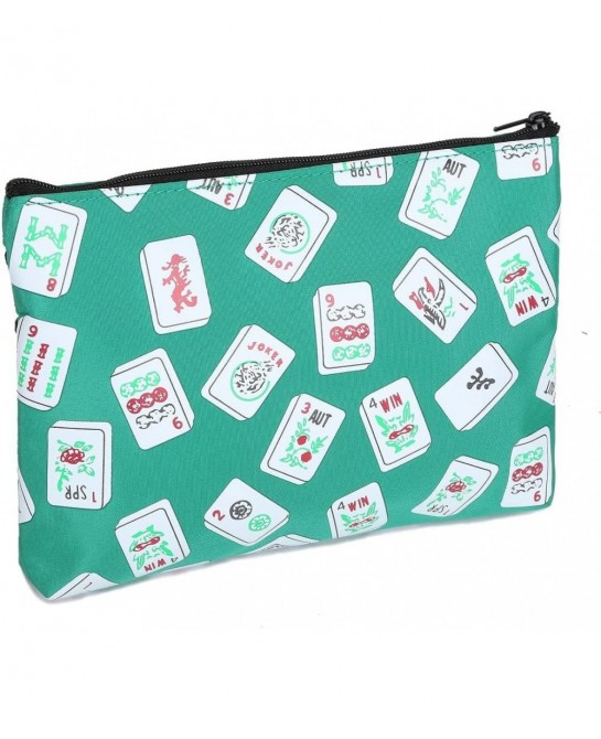 Mah Jongg Green Color Tiles 3 Zipper Mah Jong Purse for Mahjong Card $27.95 Plush Purses
