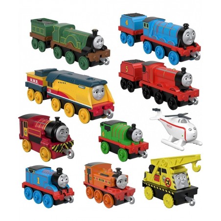 Fisher-Price Sodor Steamies 10-Pack Of Die-Cast Metal Push-Along Train Engines And Vehicles For Preschool Kids Ages 3 And Up ...