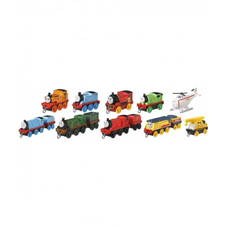 Fisher-Price Sodor Steamies 10-Pack Of Die-Cast Metal Push-Along Train Engines And Vehicles For Preschool Kids Ages 3 And Up ...