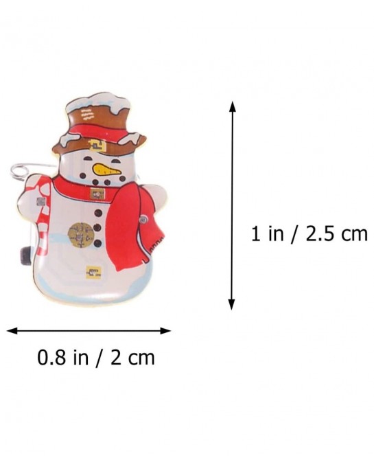 Christmas LED Flashing Brooch Pin Holiday Xmas Snowman Badge Brooch for Children Gift Party Favors 25Pcs $16.94 Kids' Party F...