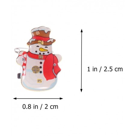 Christmas LED Flashing Brooch Pin Holiday Xmas Snowman Badge Brooch for Children Gift Party Favors 25Pcs $16.94 Kids' Party F...