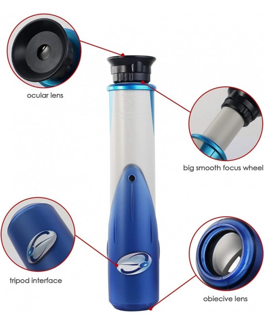6X Handheld Telescope Eye Watching Scope Toys for Kids 23131 Educational Science Toy Plastic Outdoor Monocular for World Watc...