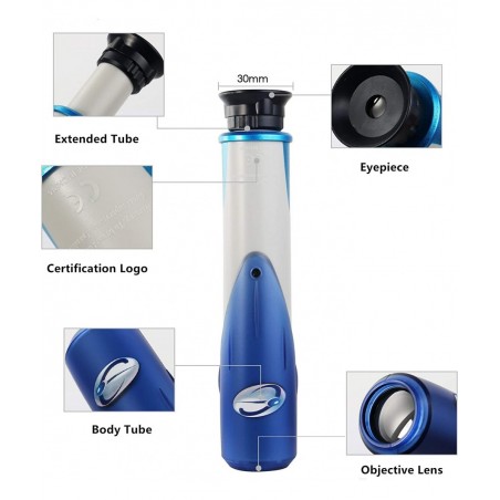 6X Handheld Telescope Eye Watching Scope Toys for Kids 23131 Educational Science Toy Plastic Outdoor Monocular for World Watc...