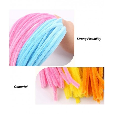 Pipe Cleaners- 400pcs Chenille Stems Pipe Cleaners Craft Supplies for DIY Art Craft Decorations Arts and Crafts for Kids Craf...