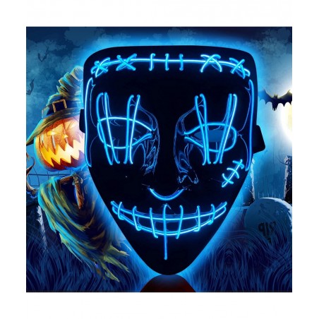 LED Halloween Mask Scary Halloween Light Up Mask with 3 Lighting Modes Scary Skull Shape Cosplay LED Costume Mask $19.77 Kids...