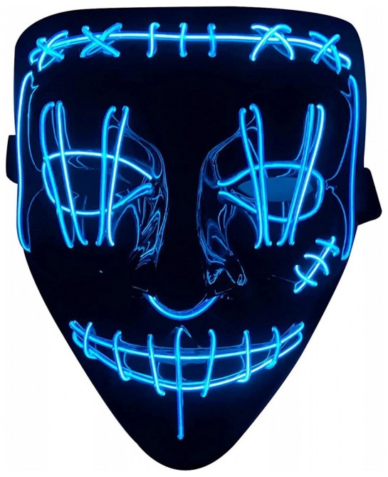 LED Halloween Mask Scary Halloween Light Up Mask with 3 Lighting Modes Scary Skull Shape Cosplay LED Costume Mask $19.77 Kids...