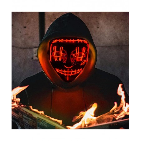 LED Halloween Mask Scary Halloween Light Up Mask with 3 Lighting Modes Scary Skull Shape Cosplay LED Costume Mask $19.77 Kids...