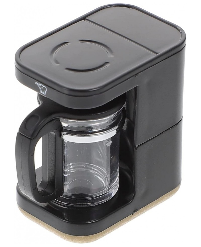 Miniature Coffee Machine Model Plastic Mini Coffee Maker Toy 1: 12 Dollhouse Decoration Pretend Play for Kids Doll House Kitc...