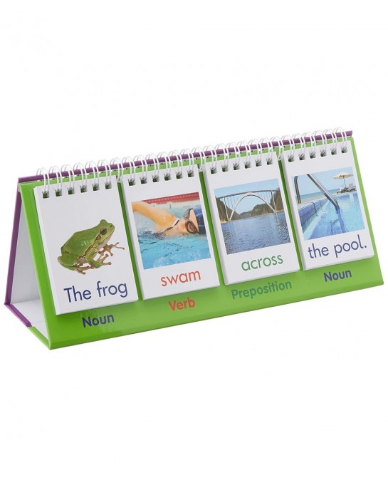 Junior Learning: Sentence Flips Double-Sided Flip Stand Enables Students to Build New Sentences Great for the Classroom or at...