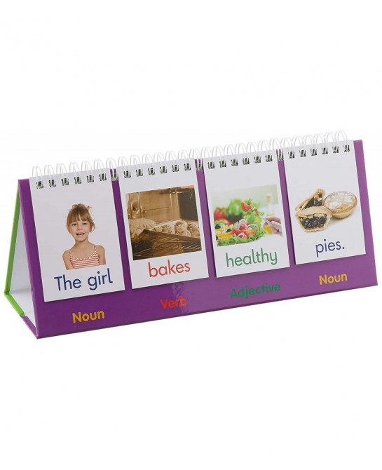 Junior Learning: Sentence Flips Double-Sided Flip Stand Enables Students to Build New Sentences Great for the Classroom or at...