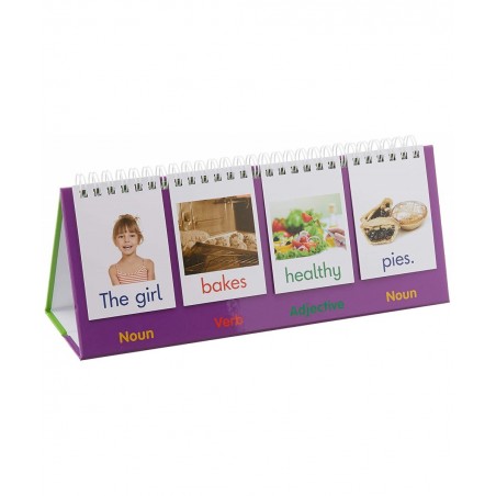 Junior Learning: Sentence Flips Double-Sided Flip Stand Enables Students to Build New Sentences Great for the Classroom or at...