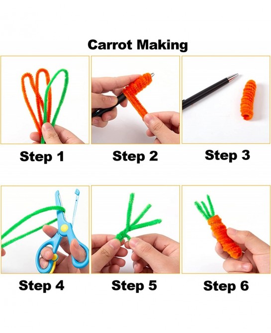 Pipe Cleaners- 400pcs Chenille Stems Pipe Cleaners Craft Supplies for DIY Art Craft Decorations Arts and Crafts for Kids Craf...