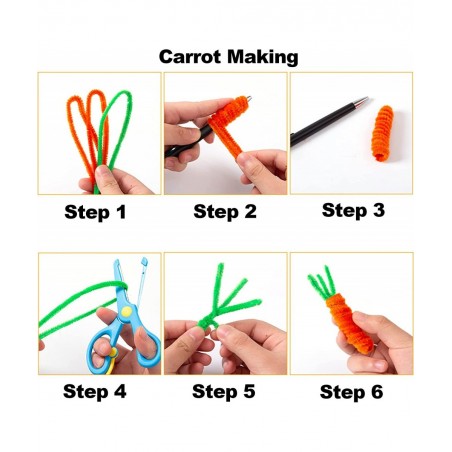 Pipe Cleaners- 400pcs Chenille Stems Pipe Cleaners Craft Supplies for DIY Art Craft Decorations Arts and Crafts for Kids Craf...