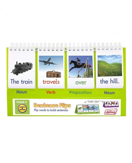 Junior Learning: Sentence Flips Double-Sided Flip Stand Enables Students to Build New Sentences Great for the Classroom or at...