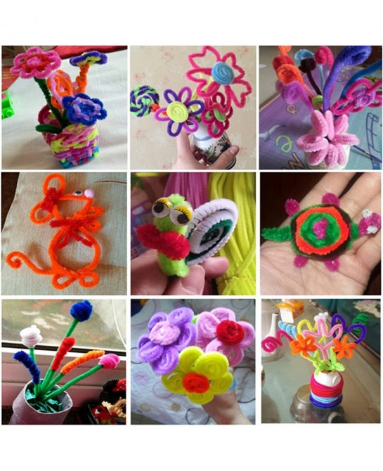 Pipe Cleaners- 400pcs Chenille Stems Pipe Cleaners Craft Supplies for DIY Art Craft Decorations Arts and Crafts for Kids Craf...