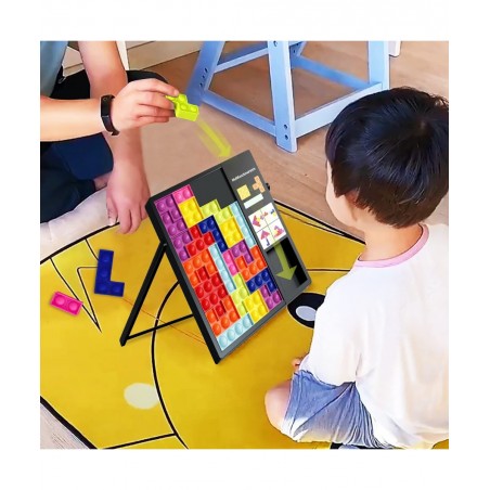 Pop Puzzle Fidget Toys Jigsaw Puzzle Game Push It Pop Fidget Toys Colorful 3D Russian Block Puzzle Stress Relief Silicone Pop...