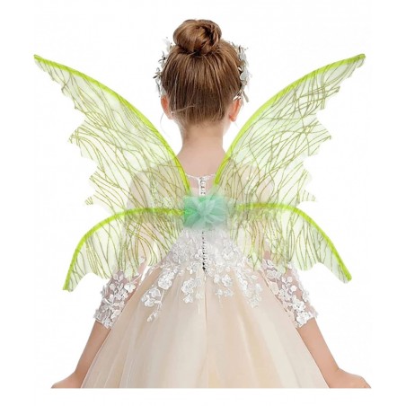 Cute Sparkly Fairy Wings for Girls Sheer Angel Wings for Kids Halloween Costume Fair Theme Party $24.04 Kids' Costumes