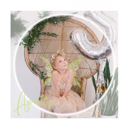 Cute Sparkly Fairy Wings for Girls Sheer Angel Wings for Kids Halloween Costume Fair Theme Party $24.04 Kids' Costumes