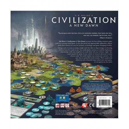 Civilization A New Dawn Board Game | Tactical Strategy Game for Adults and Teens Based on the Hit Video Game Series | Ages 14...
