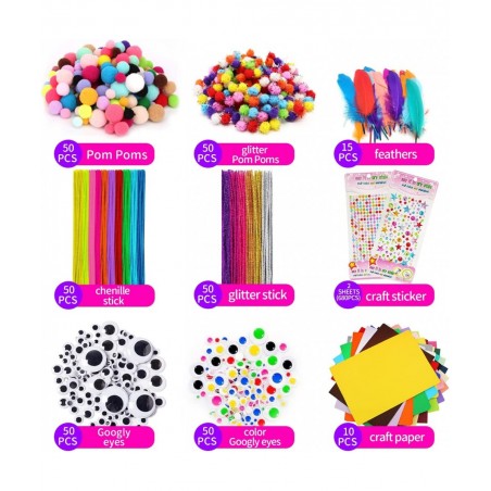 Arts and Crafts Supplies Kit X-Large Craft Set for Kids - 1500+ Pcs Art Supply with Easy Storage Case - Toddler & Kid Educati...