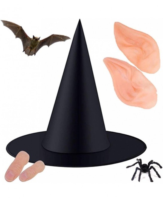 Witch Hat Halloween Oxford Cloth Black Witch Hats Costume Accessory for Holiday Halloween Christmas Carnivals Party $16.11 Ki...