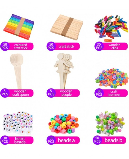 Arts and Crafts Supplies Kit X-Large Craft Set for Kids - 1500+ Pcs Art Supply with Easy Storage Case - Toddler & Kid Educati...